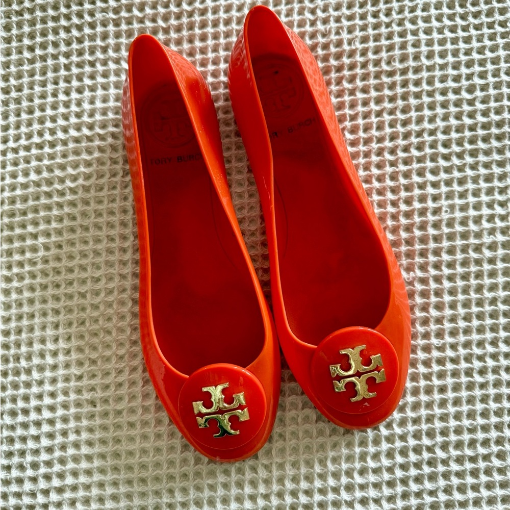 Tory Burch Jelly Women's Orange Flats